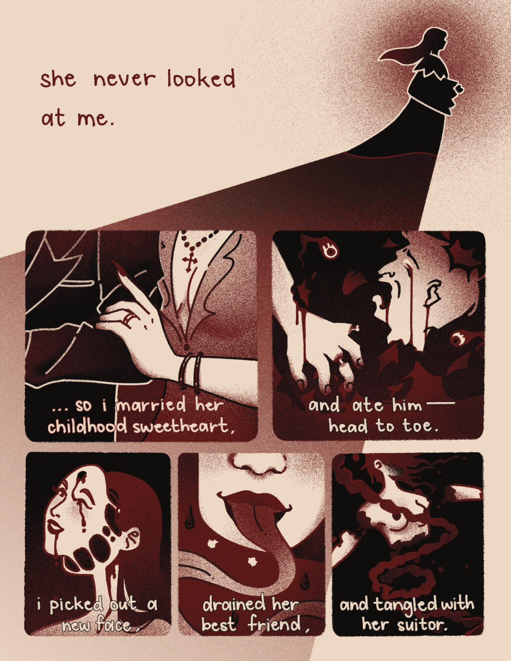 detail crop of delusion (pg. 1), 2023, inkjet print, 8.5" x 11"